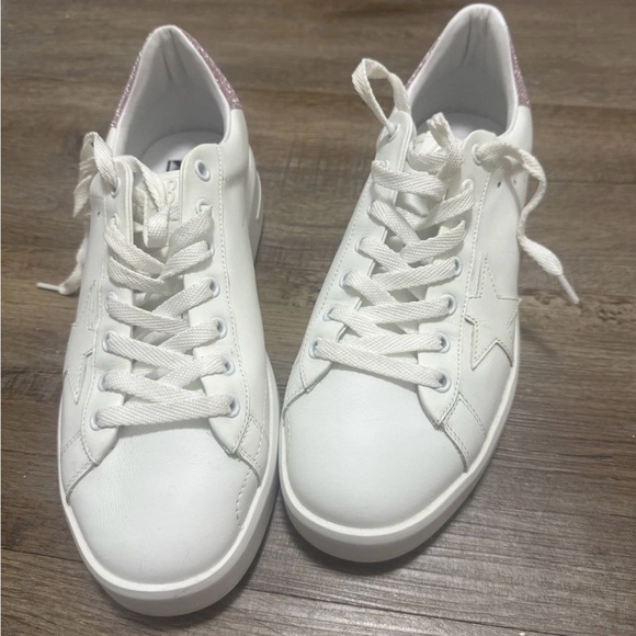 Women's Golden Goose sneakers in white and pink glitter. - Picture 5 of 11